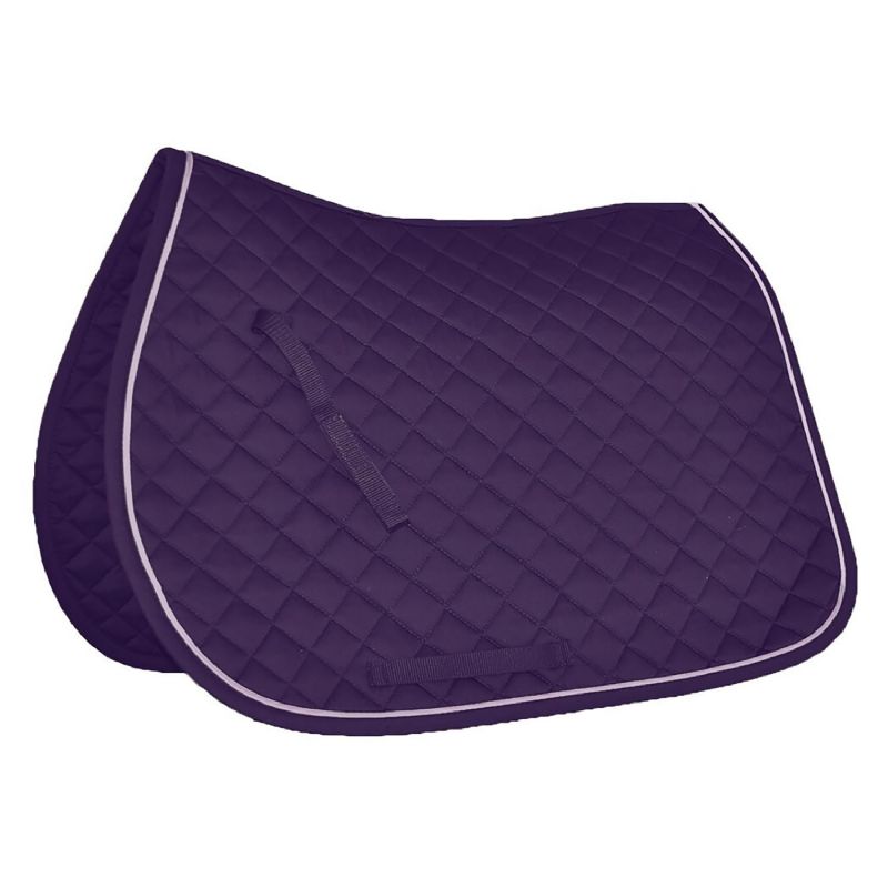 Mark Todd Piped Saddlecloths (Purple/Lilac, Full)